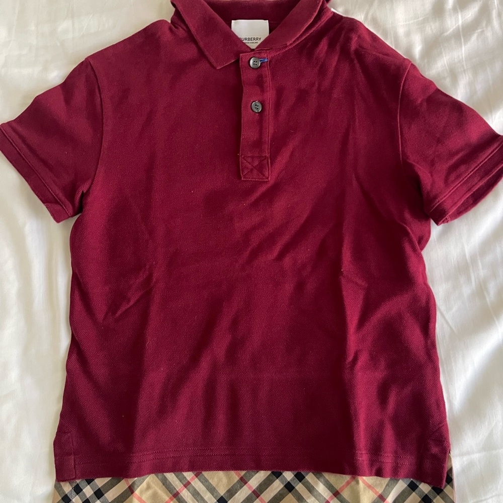Boys' Burgundy Polo Shirt
